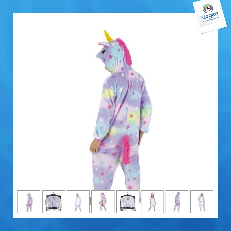 Kigurumi einhorn kostüm mit sternen kind t 7/9 jahre