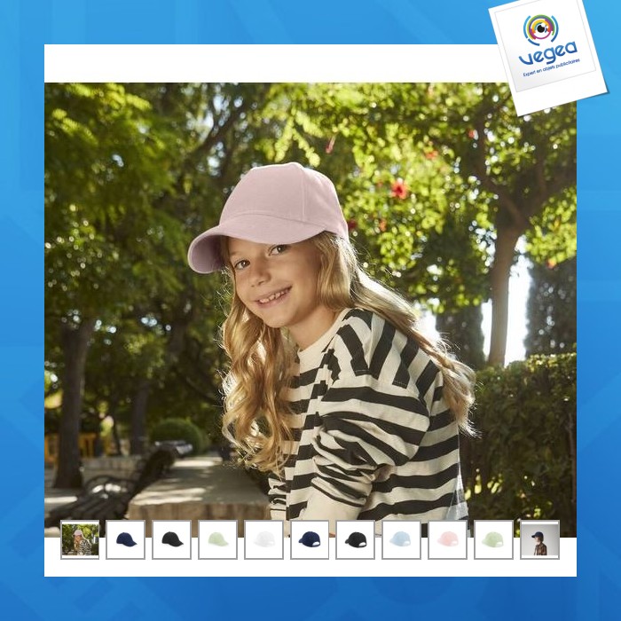 Kindermütze aus organischer baumwolle - junior organic cotton 5 panel cap
