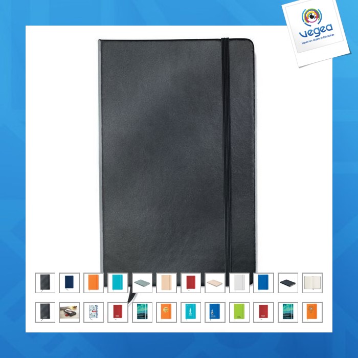 Klassisches a5-notizbuch mit gummiband