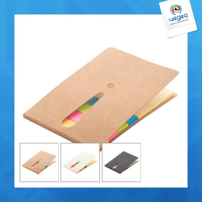 Klebender notizblock