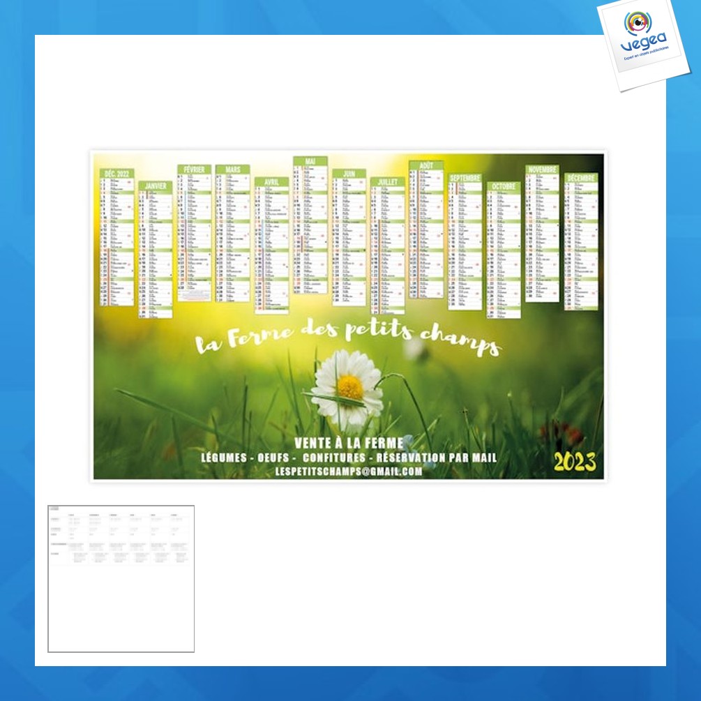 Kleiner flexibler bankkalender erstellung