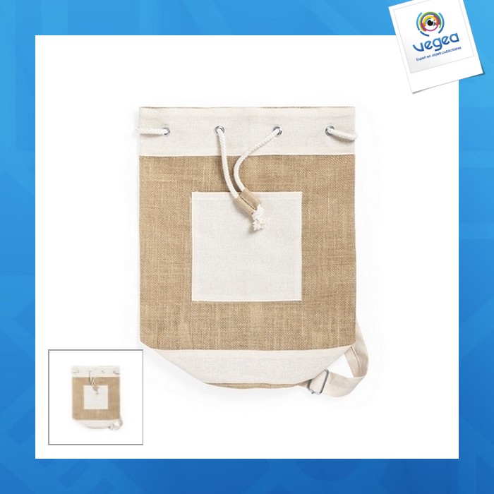 Kleiner seesack - baluchon en jute