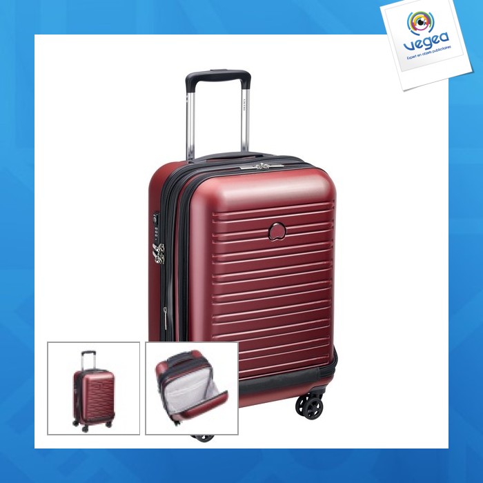 Koffer trolley kabine business ausziehbar 4 doppelräder 55 cm
