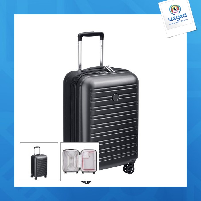 Koffer trolley kabine business erweiterbar 4 doppelräder 55 cm - pc schutz 17