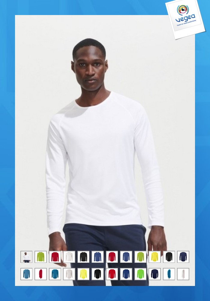 Langärmeliges sport-t-shirt 