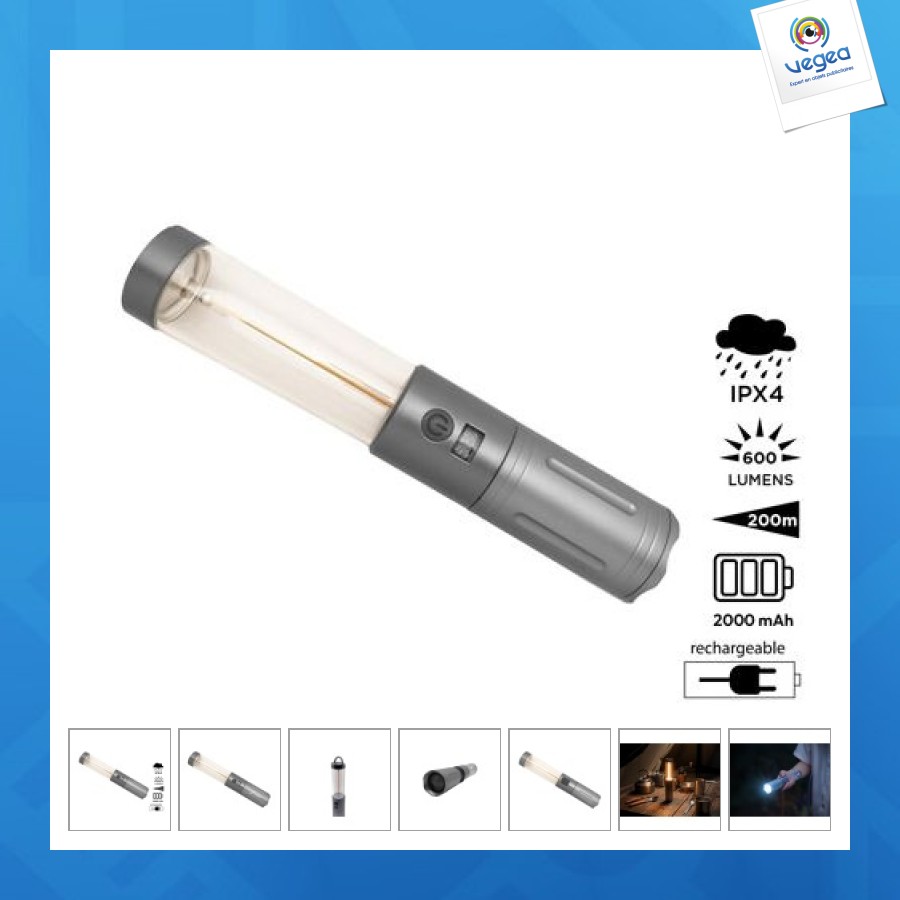 Lanterne - torche rechargeable 2 en 1 'corell'