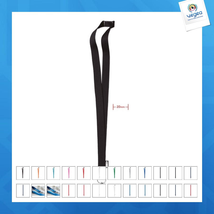 Lanyard aus rpet und sicherheitsverschluss - lagerbestand schnelle lieferung