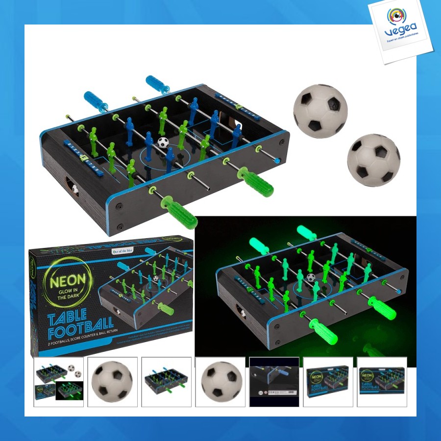 Leuchtendes tischfußballspiel