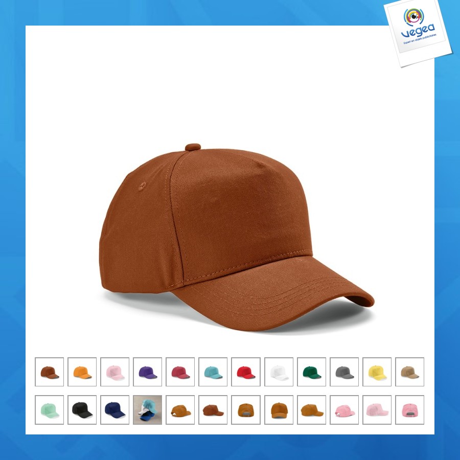 Mütze aus recycelter baumwolle 280 g/m