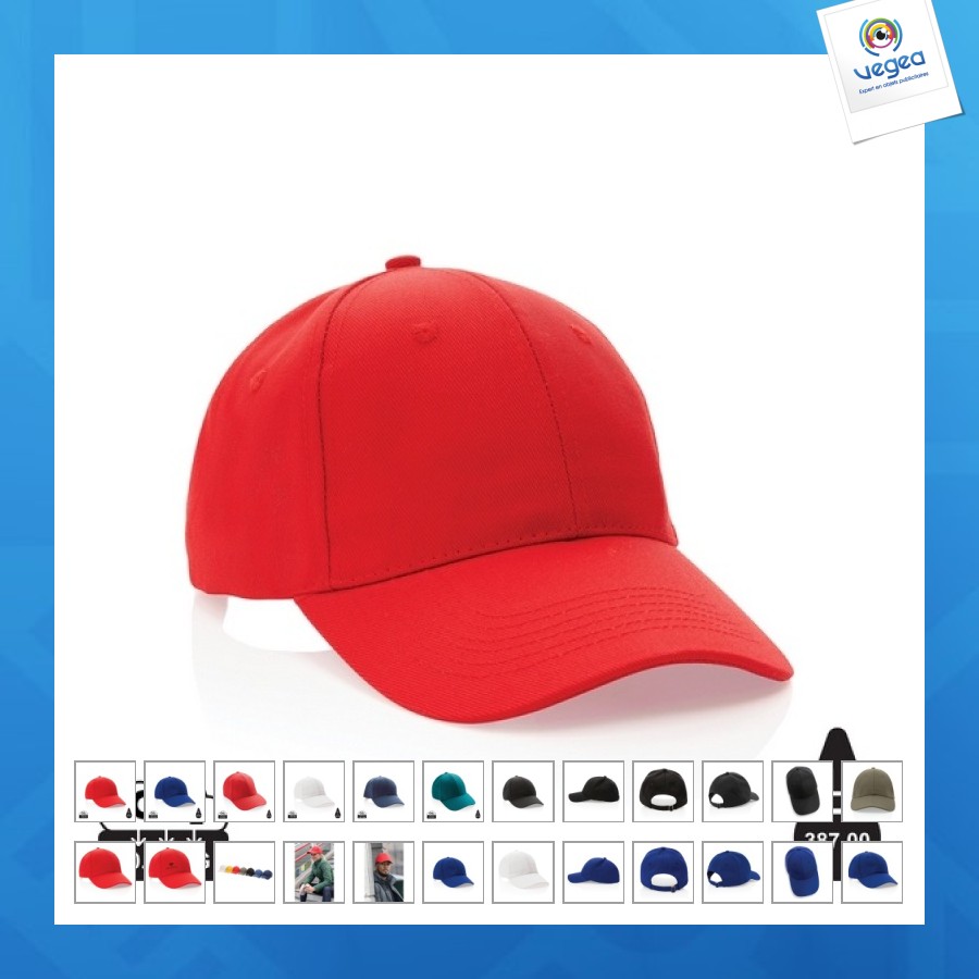 Mütze aus recycelter baumwolle 280g