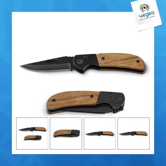 Messer aus rostfreiem stahl und carvalho-holz
