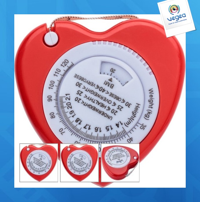 Messgerät ausgestattet mit einem 150 cm langen maßband