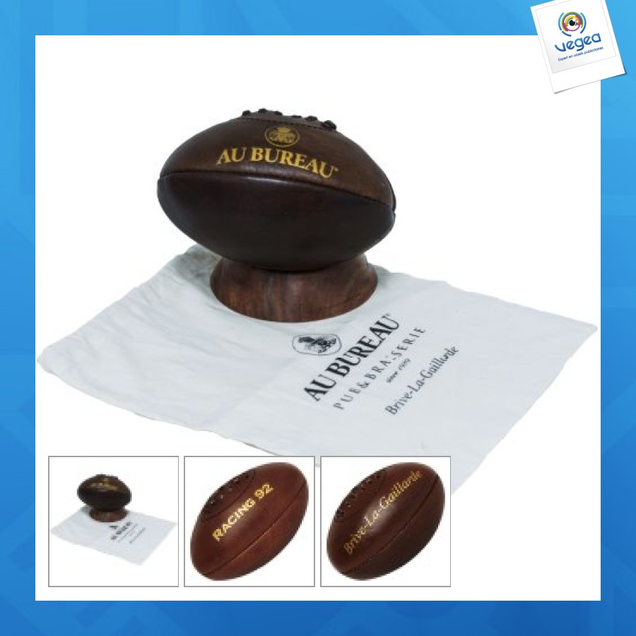 Mini rugbyball vintage leder