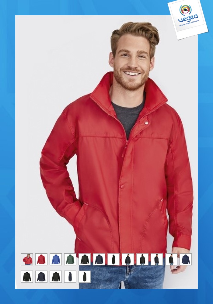 Mistral gefütterte winddichte jacke