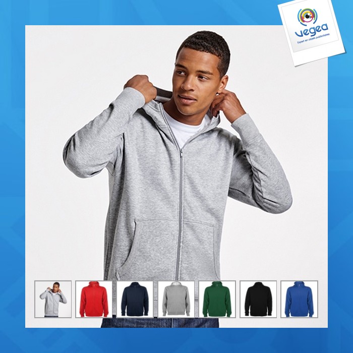 Montblanc - lässiges kapuzensweatshirt mit reißverschluss