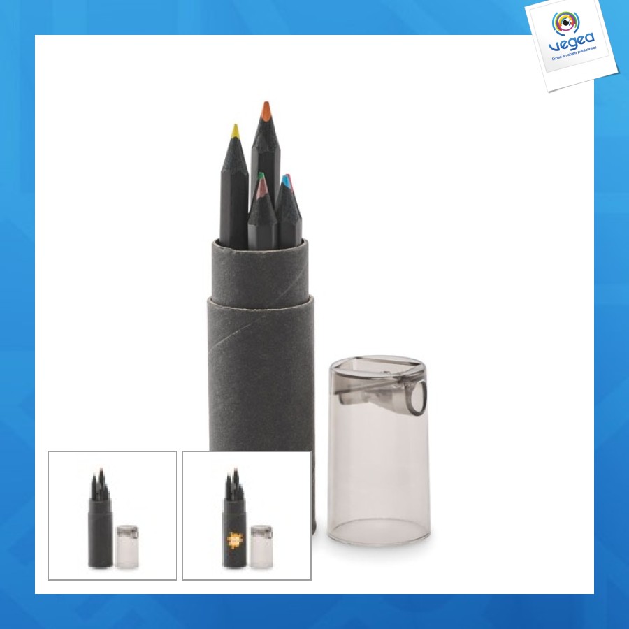 Negro - 6 crayons de couleur 