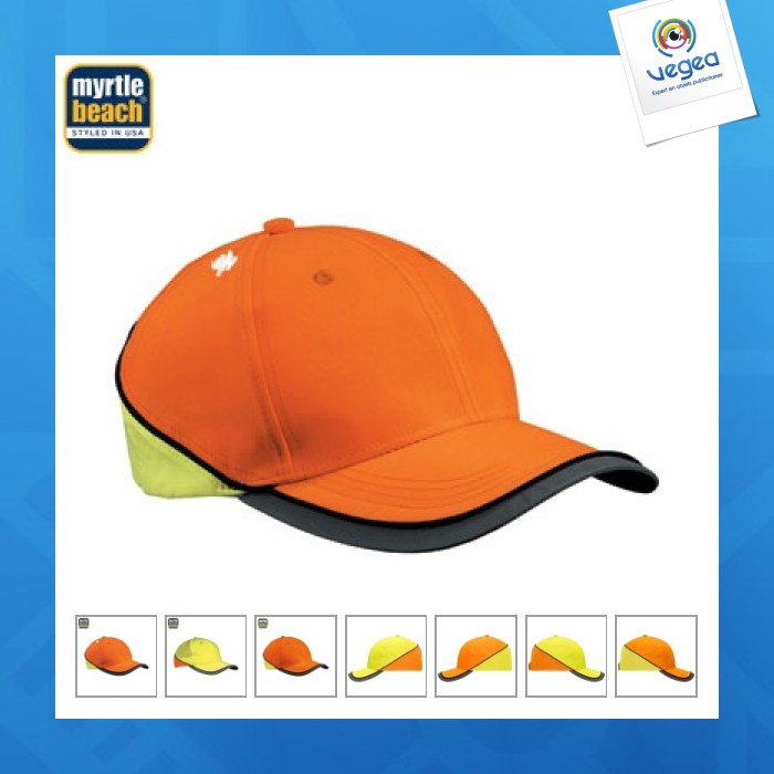 Neon reflektierende kappe 