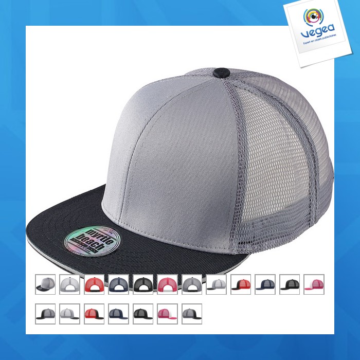 Netzmütze / flacher schirm