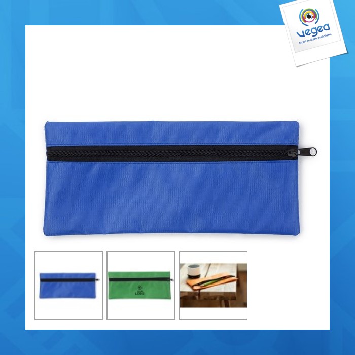 Nylon-etui mit reißverschluss