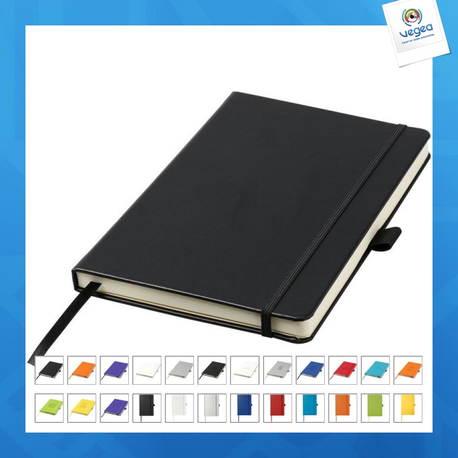 Oberes a5-notizbuch mit stiftschlaufe