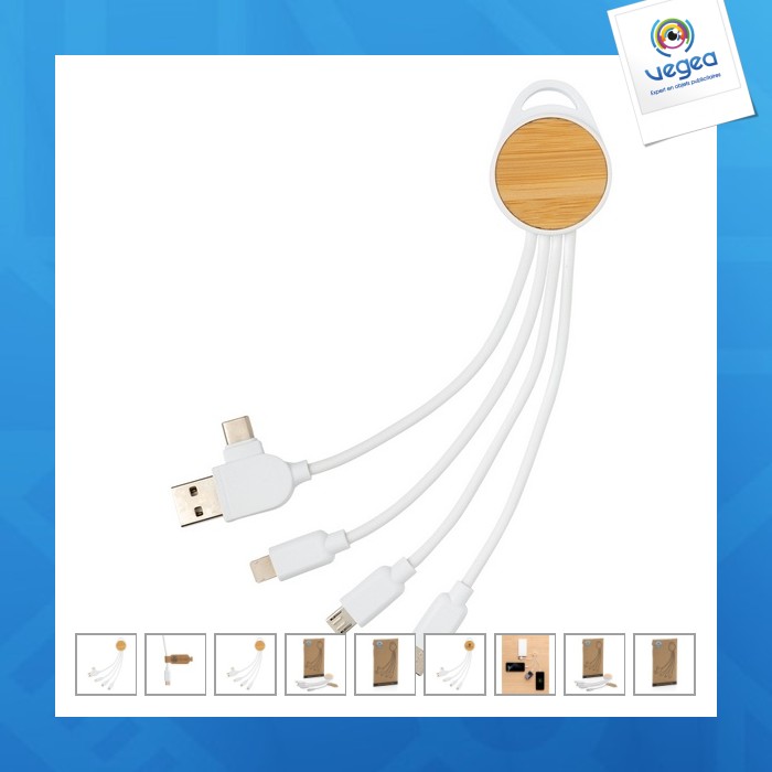 Ontario 6-in-1-kabel rund aus recyceltem kunststoff rcs