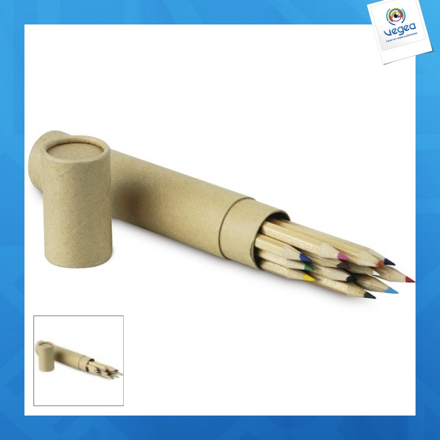 Paquet 12 crayons en bois de couleur