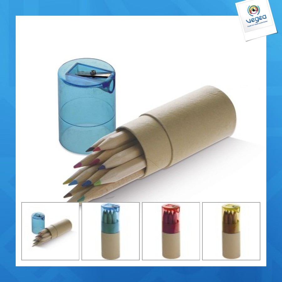 Paquet 12 crayons en bois de couleur