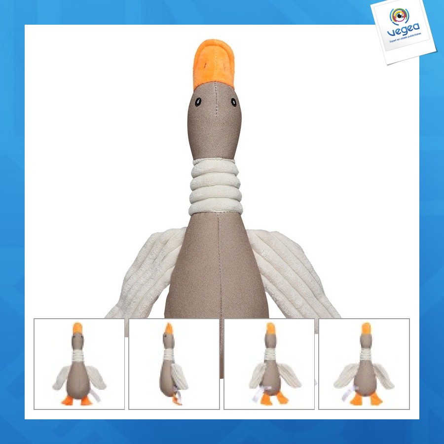 Peluche canard pour chien mbw