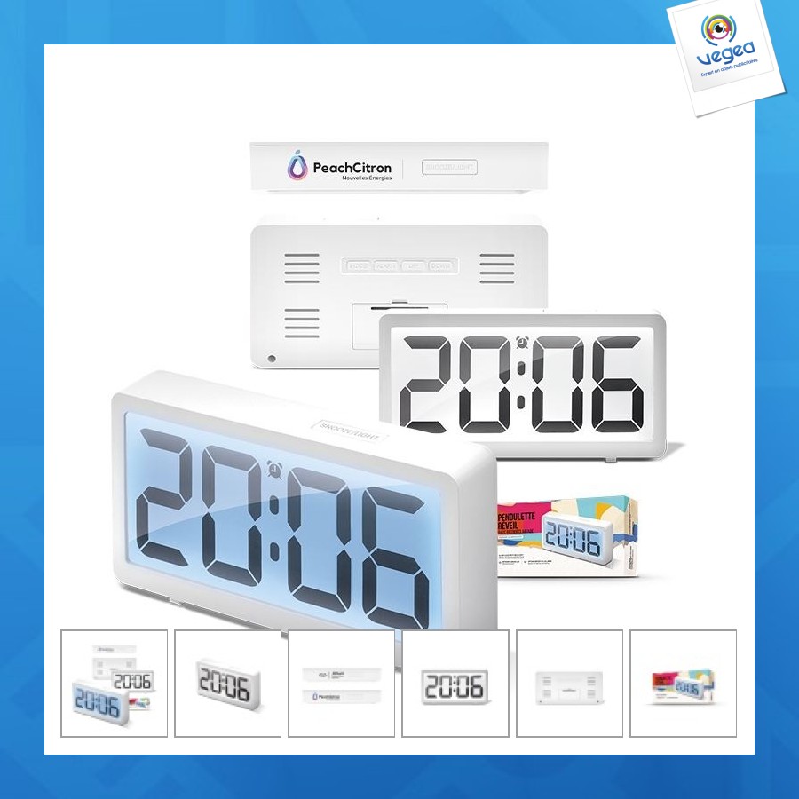 Pendulette-réveil avec retro-éclairage