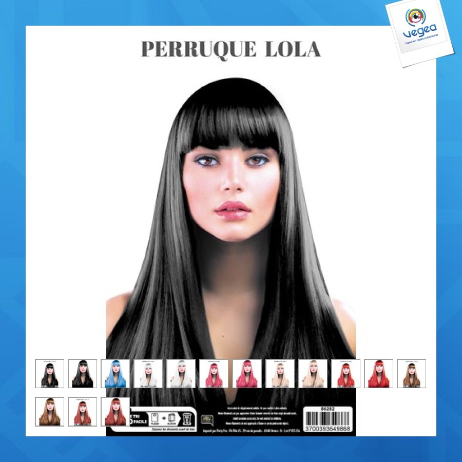 Perücke lola neongrün