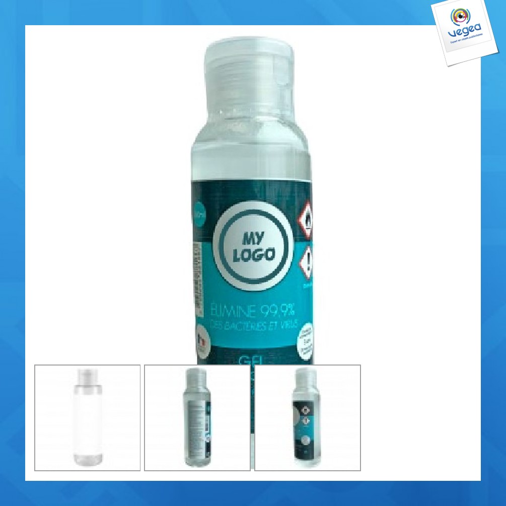 Personalisiertes hydroalkoholisches gel - flasche mit 100ml