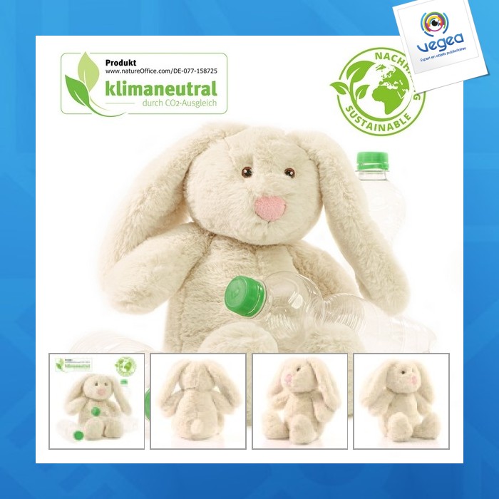 Plüschhase aus rpet - mbw