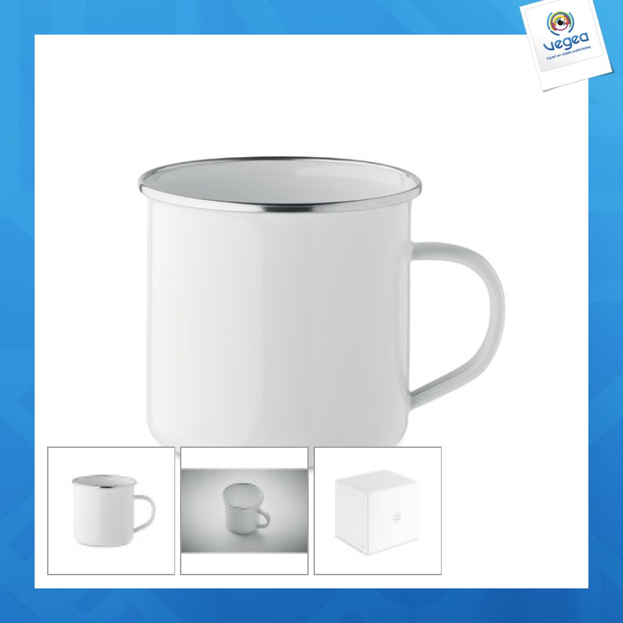 Plateado l - emaille-becher für sublimationsdruck