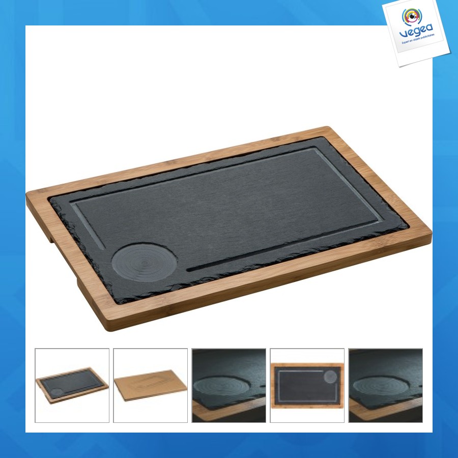 Plateau en bois/ardoise