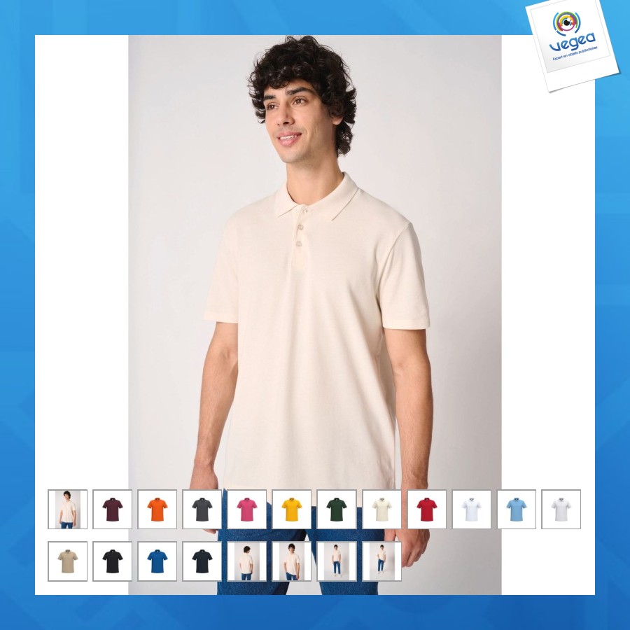 Polo piqué homme