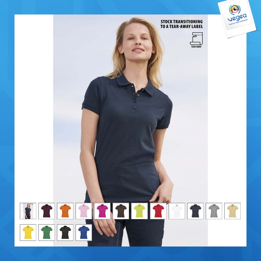 Poloshirt für frauen weiß sol's - passion