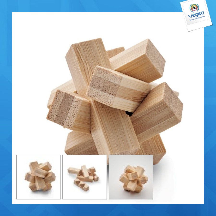Puzzle stern aus bambus