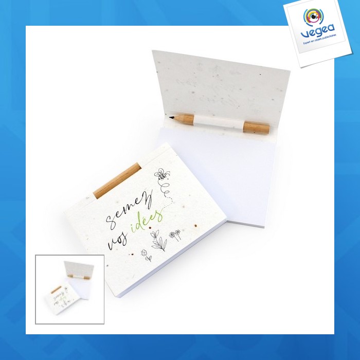 Quadri recto samen-notizblock mit bleistift (neutral)