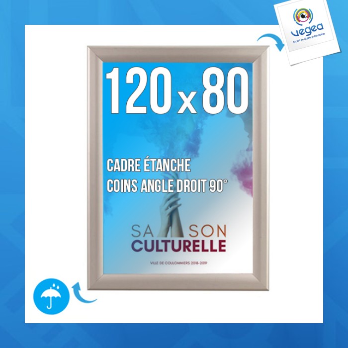 Rahmen affi. clic-clac wandtafel 1200x800 mm etanche