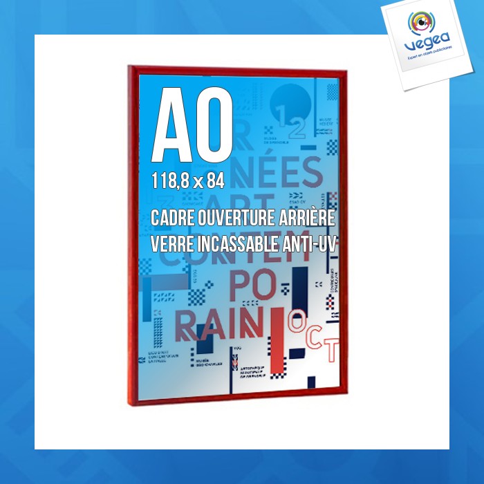 Rahmen deco a0 farbe rot