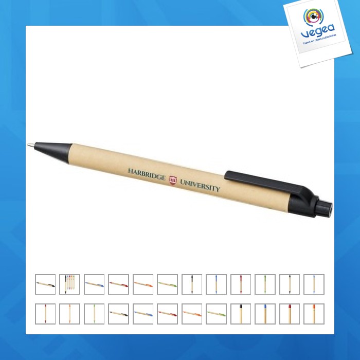 Recycelter karton und mais-plastikstift
