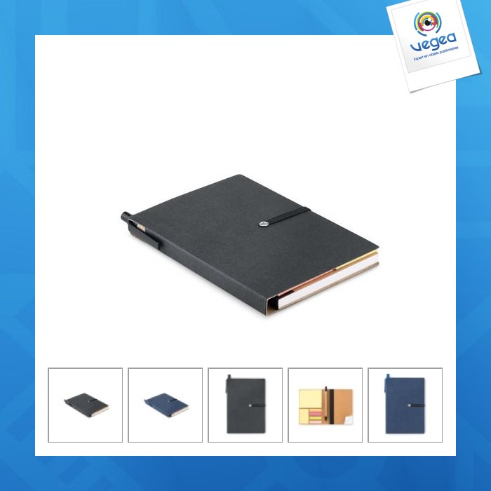 Recyceltes liniertes notizbuch und stift