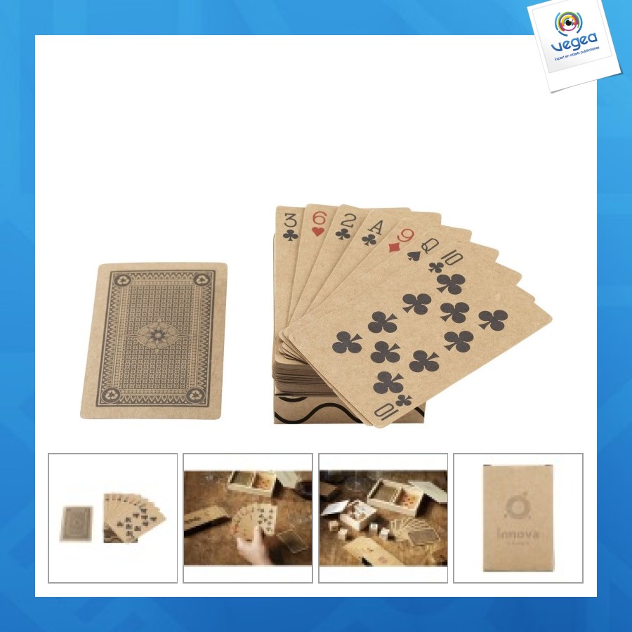 Recycled playing cards single jeu de cartes 