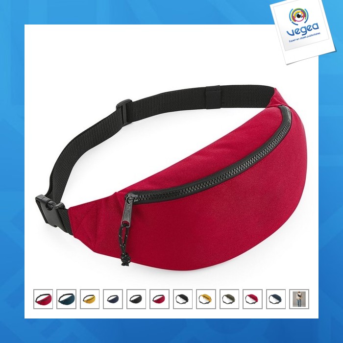 Recycled waistpack - bananentasche aus recycelten materialien