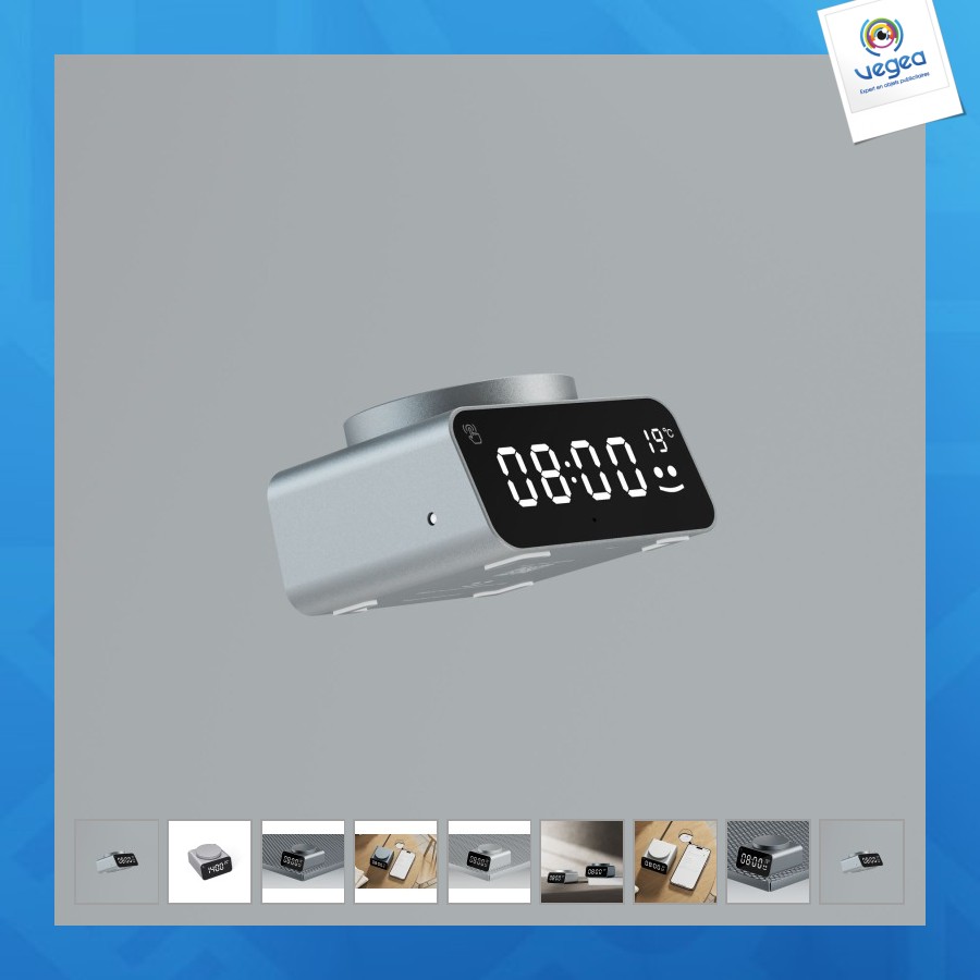 Reddi alarm - réveil et température ambiante avec réglage automatique de l'heure via bluetooth