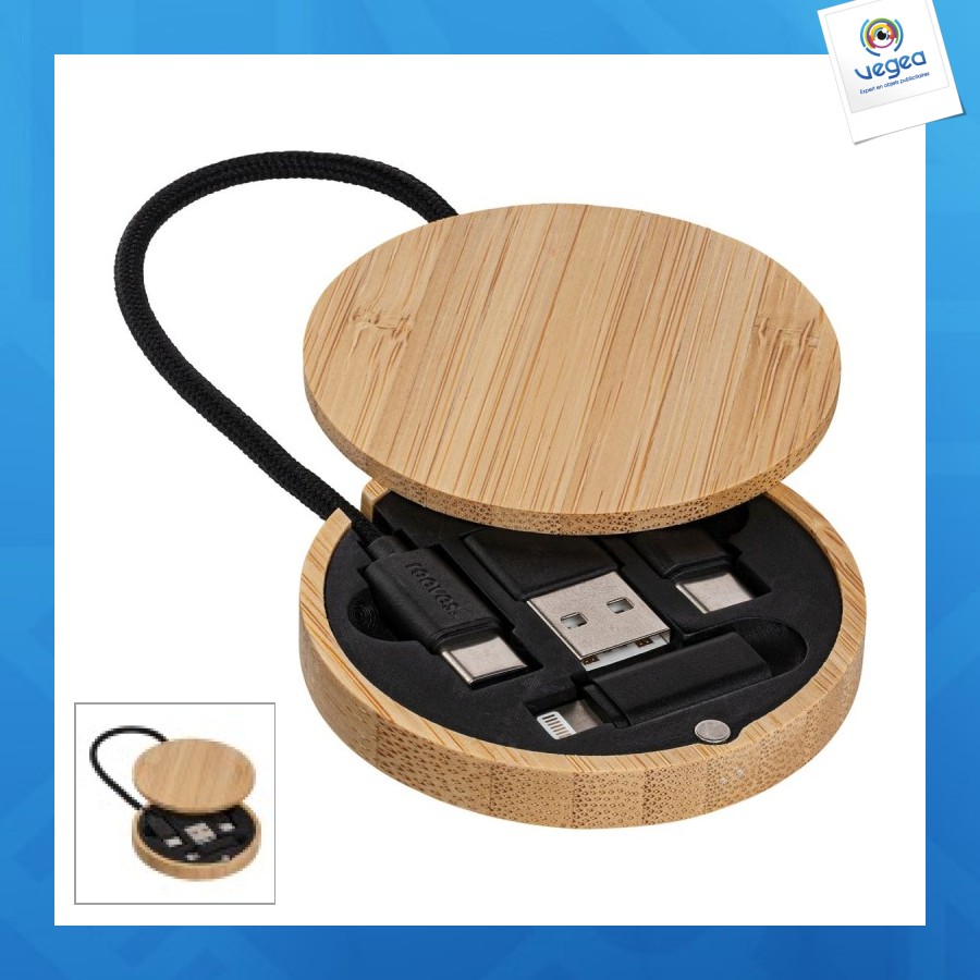 Reeves-convertics bamboo evo 4-in-1-ladekabel 