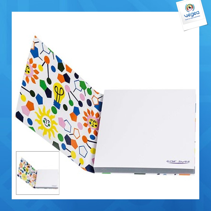 Repositionierbarer block mit deckblatt 100 blatt