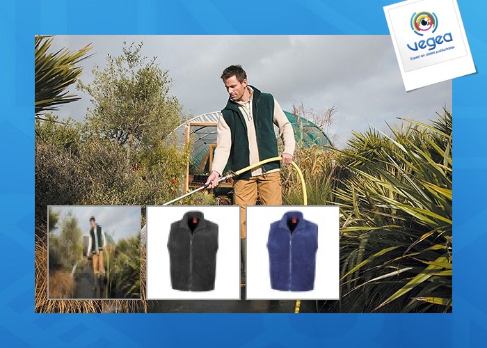 Result fleece-weste