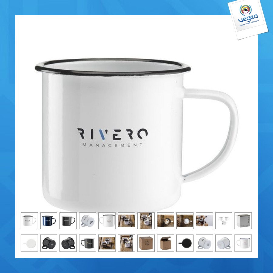 Retro emaille tasse