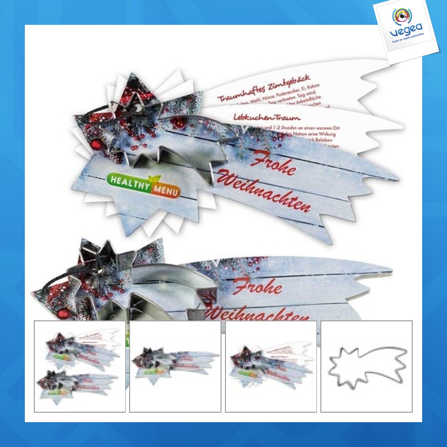 Rezeptbuch weihnachten, sternschnuppe, mit backform sternschnuppe